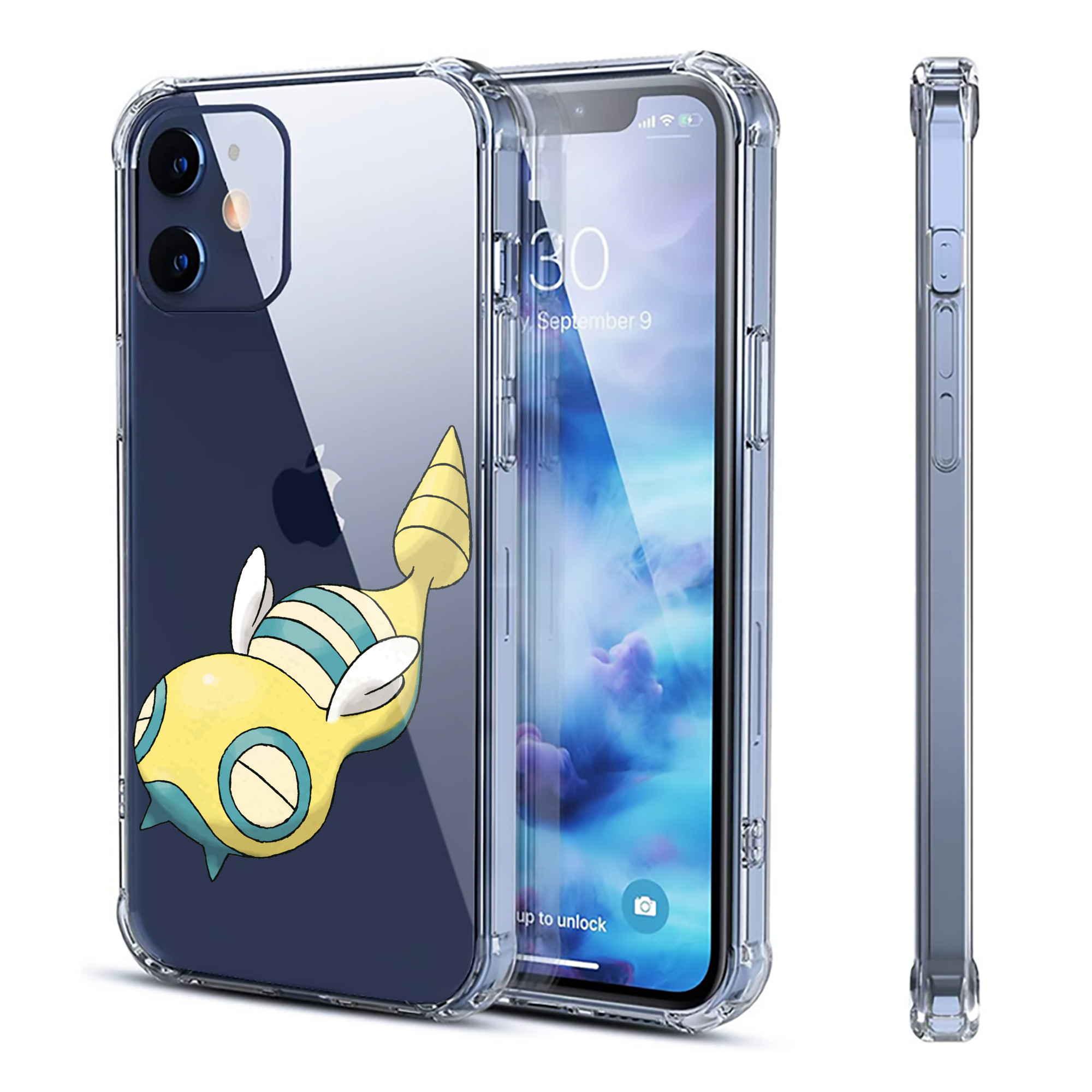 （画像用） ポケットモンスター Pokémon 【iPhone 12シリーズ対応】透明スマホケース（クリアソフトケース）